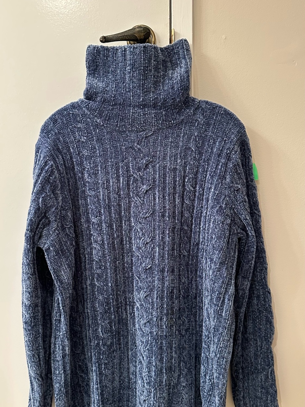 Motherhood Navy Blue Cable Turtleneck Sweater